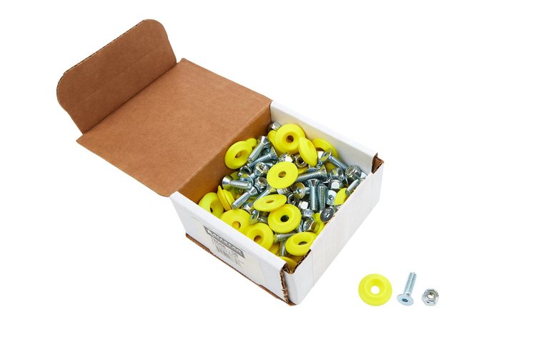 ALL18688-50 Countersunk Bolt Kit Fluorescent Yellow 50 Pack
