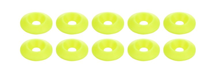 ALL18698 Countersunk Washer Fluorescent Yellow 10 Pack