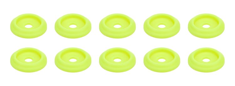 ALL18853 Body Bolt Washer Plastic Fluorescent Yellow 10 Pack
