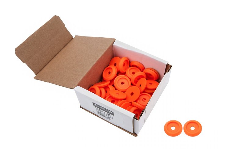 ALL18854-50 Body Bolt Washer Plastic Fluorescent Orange 50 Pack