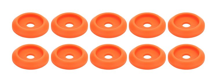 ALL18854 Body Bolt Washer Plastic Fluorescent Orange 10 Pack