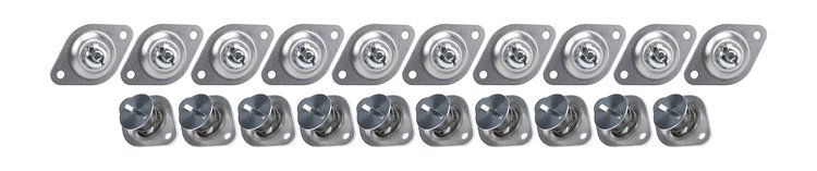 ALL19113 Flush Hd S/E Fasteners 7/16 .500 in. 10 Pack Alum