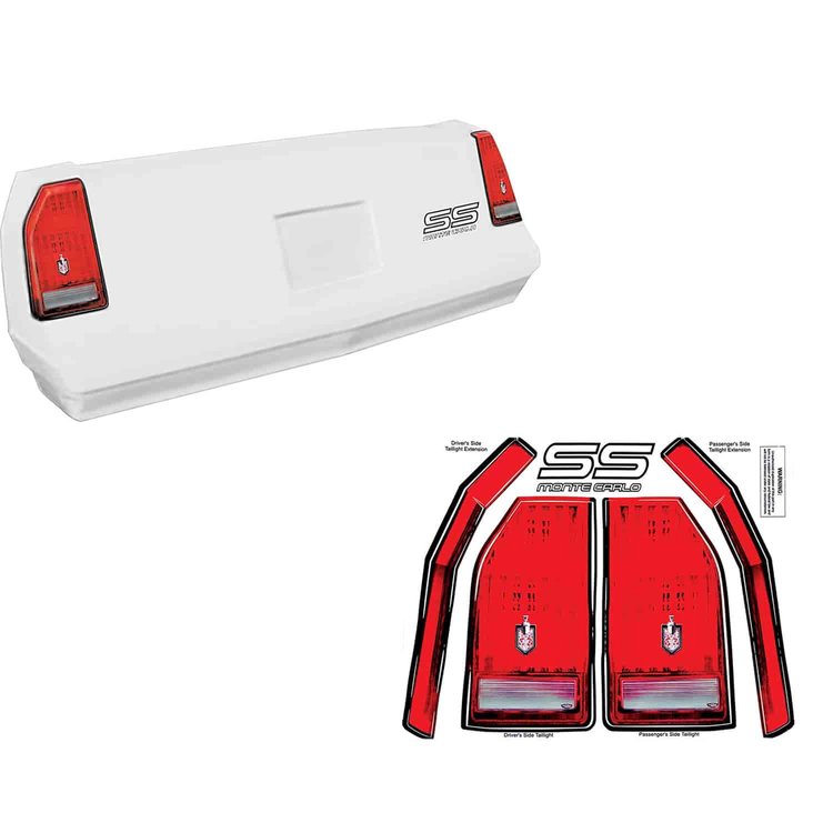 Monte Carlo Rear Bumper Cover and Decal Kit