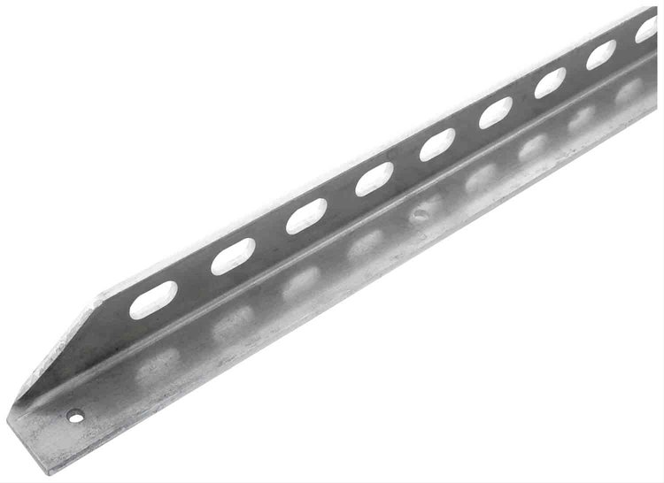 Slotted Angle Aluminum 72" Long x 1" Wide x 1/8" Thick