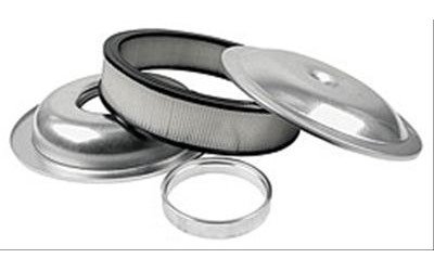 14" Lightweight Aluminum Air Cleaner Kit Includes 3" Paper Element