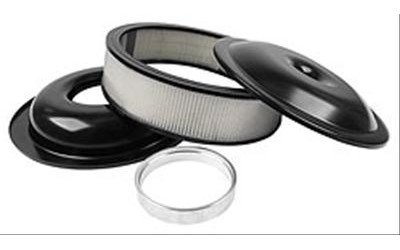 14" Lightweight Aluminum Air Cleaner Kit Includes 3" Paper Element