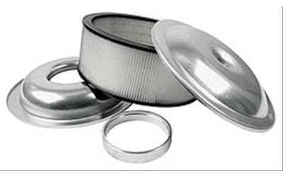 14" Lightweight Aluminum Air Cleaner Kit Includes 5" Paper Element