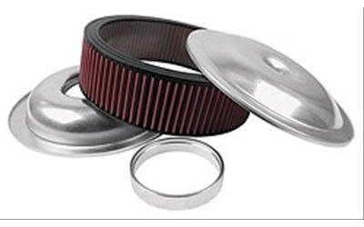 14" Lightweight Aluminum Air Cleaner Kit Includes 3" Washable Element