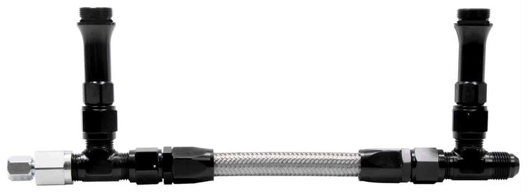 Duel Fuel Line Kit For Black Holley Ultra HP 4150 Series
