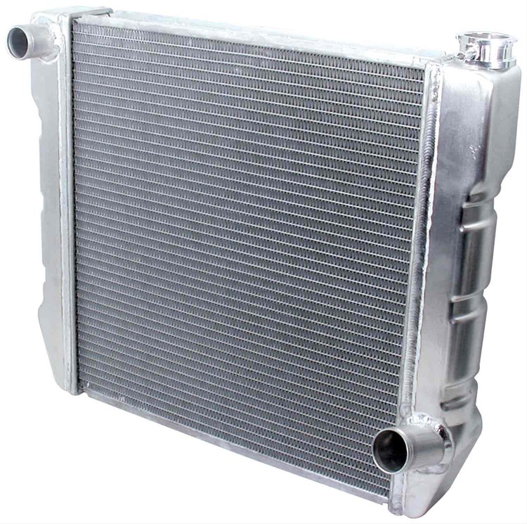 Single Pass Aluminum Radiator Inlet and Outlets: Chevy
