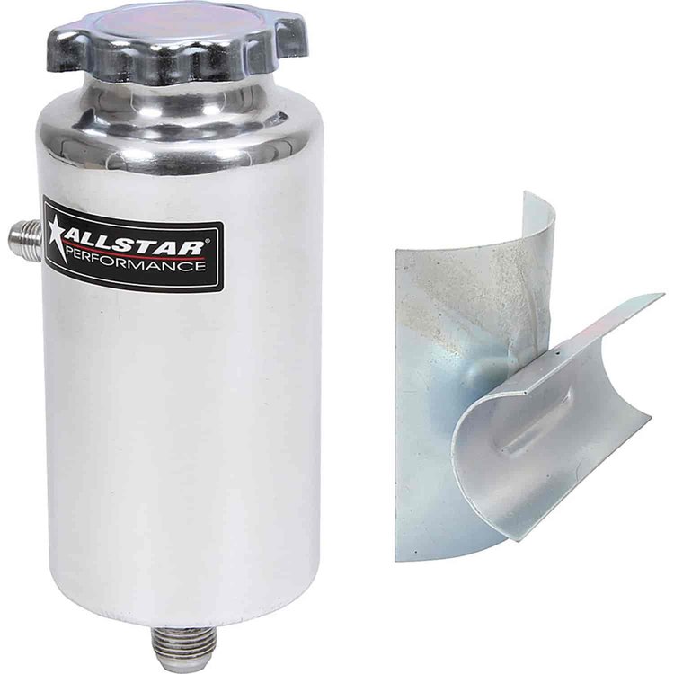 Power Steering Tank W/ Bracket 8-1/2" Tall x 3-1/2" Diameter