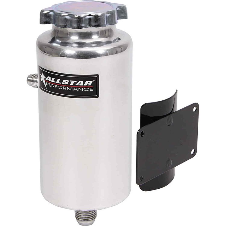 Power Steering Tank W/ Bracket 8.5" Tall x 3.5" Diameter