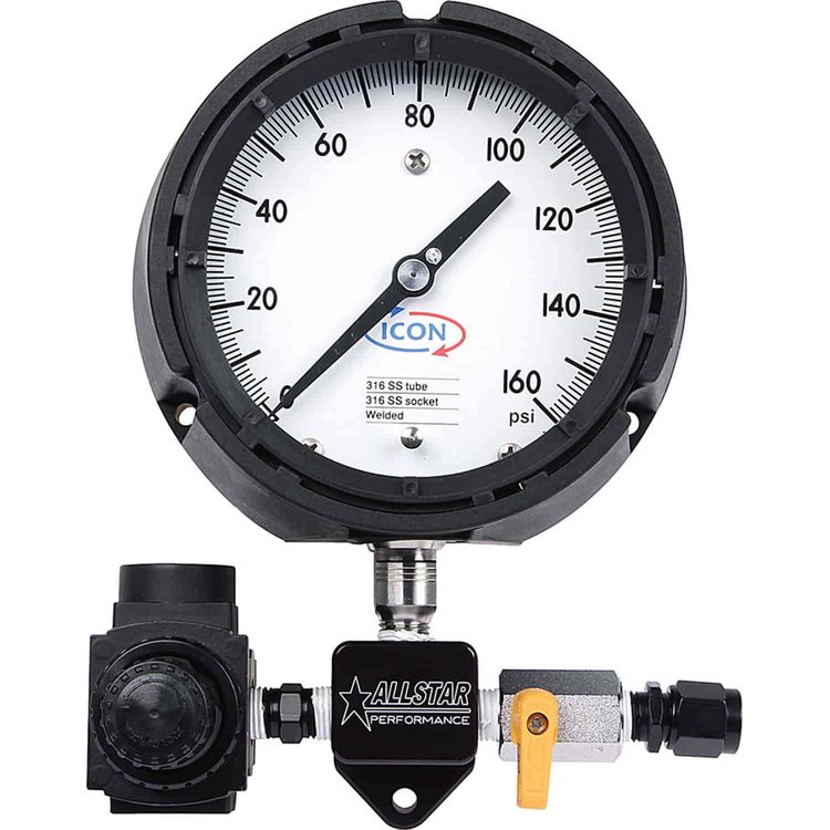 Sprint Fuel Pressure Gauge 4-1/2" Diameter Dial
