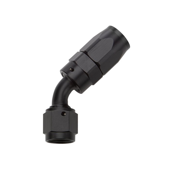 ALL49332 Reusable Hose End Black 45 Deg Elbow -6
