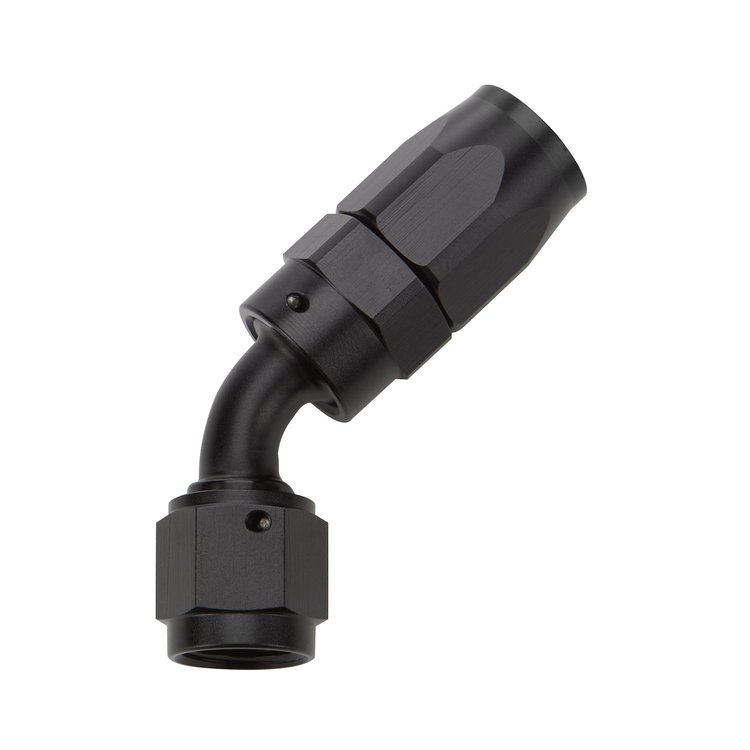 ALL49335 Reusable Hose End Black 45 Deg Elbow -12