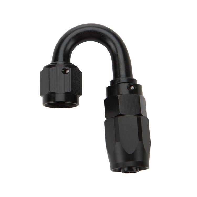 ALL49384 Reusable Hose End Black 180 Deg Elbow -10
