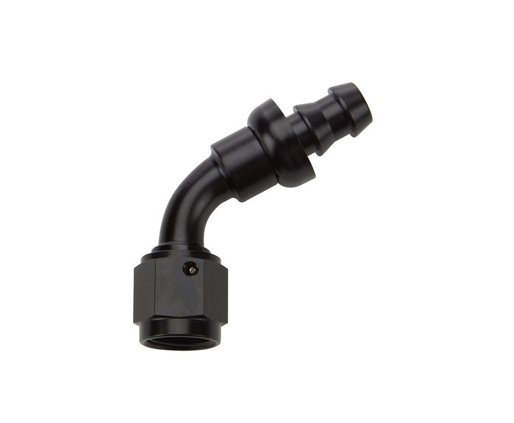 ALL49442 Pushlock Hose End Black 60 Deg Elbow -6