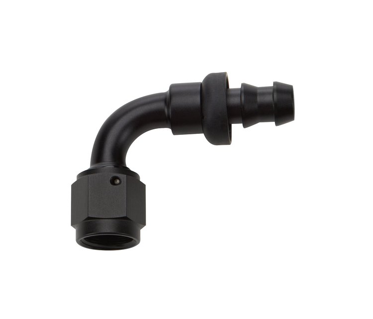 ALL49452 Pushlock Hose End Black 90 Deg Elbow -6