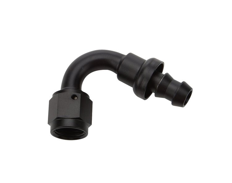 ALL49462 Pushlock Hose End Black 120 Deg Elbow -6