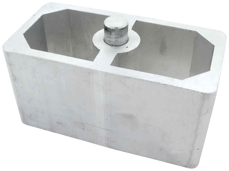 Extruded Aluminum Lowering Block For Leaf Springs