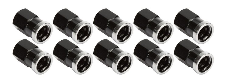ALL72058 QC Cover Nuts Short Black 10 Pack
