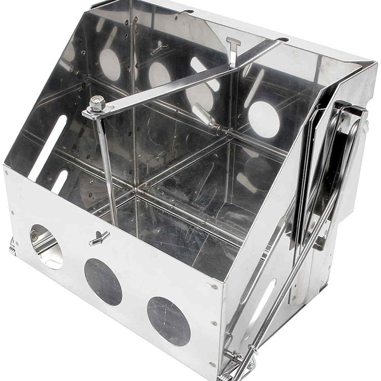Stainless Steel Drop-Out Battery Box 10-1/2" Wide