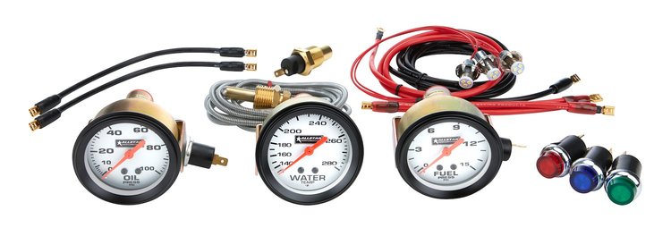 ALL80082 3 Gauge Kit OP/WT/FP NO PLATE