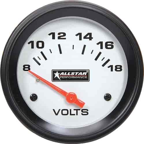 Allstar Volt Gauge 8-18 Volts