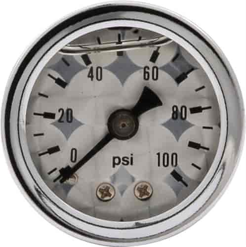1.5 in Gauge 0-100 PSI Tu