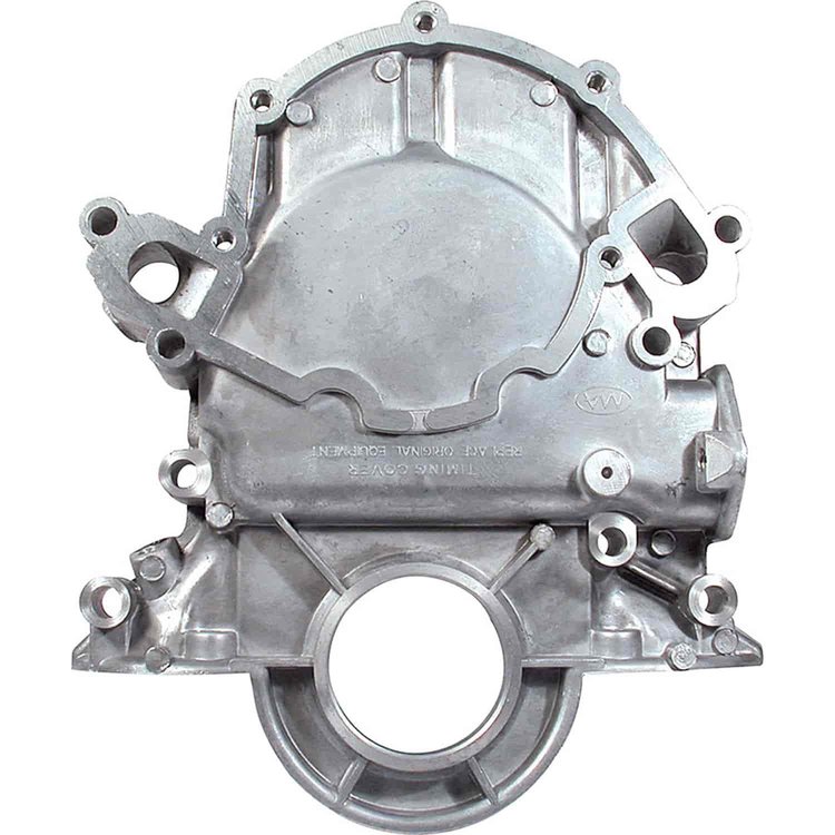 1-Piece Timing Cover for Small Block Ford 302/351 Engines [Early Style, Aluminum, Natural]