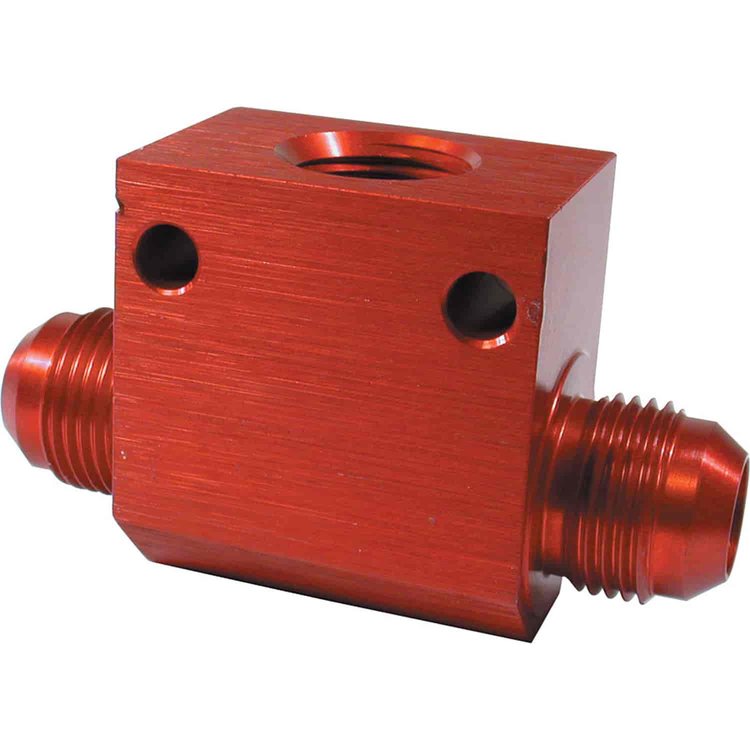 In-Line Oil Temp Gauge Tee -16AN