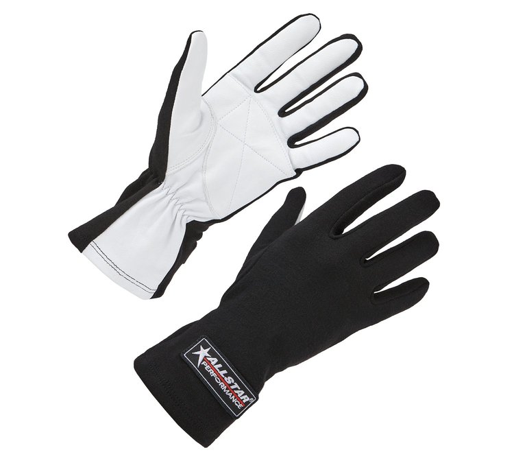 ALL910012 Driving Gloves Non-SFI S/L Black Medium