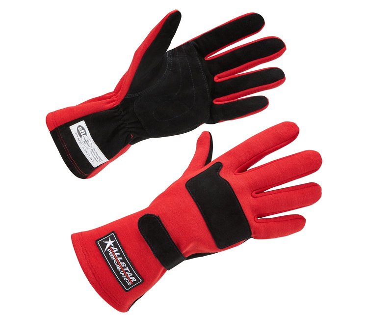 ALL915075 Driving Gloves SFI 3.3/5 D/L Red X-Large