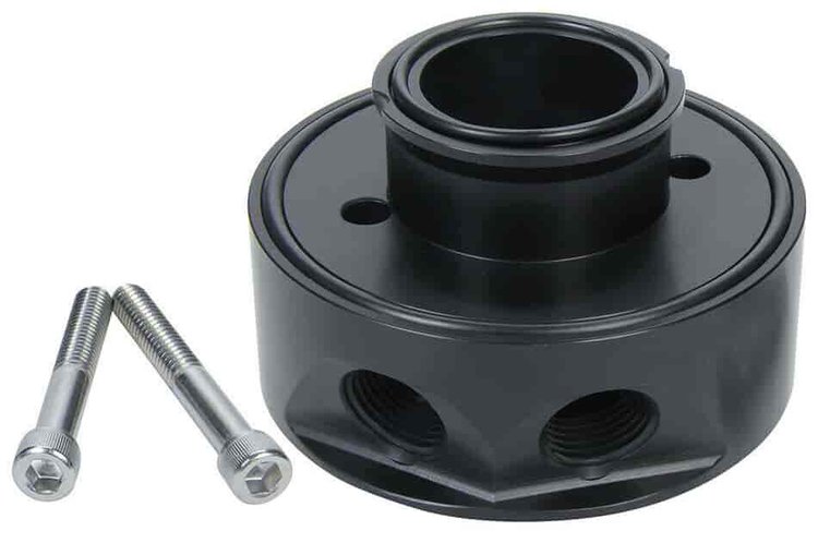 Remote Oil Cooler Sandwich Adapter Small Block Chevy and Big Block Chevy