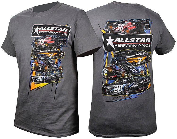 ALL99901XXXL T-Shirt Dark Gray Circle Track XXX-Large