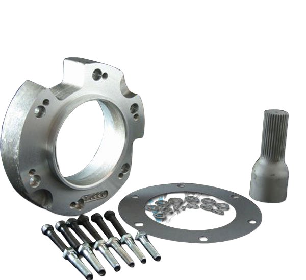 Transmission to Transfer Case Adapter for Dodge 29-Spline NV4500 4WD to Ford NP205 or NP208 [356-T6 Heat Treated Aluminum]