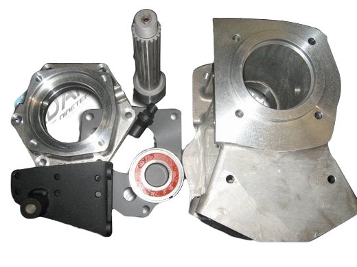 Transmission to Transfer Case Adapter for GM 4L60E or 4L65E to Toyota 19-Spline [Aluminum, Natural]