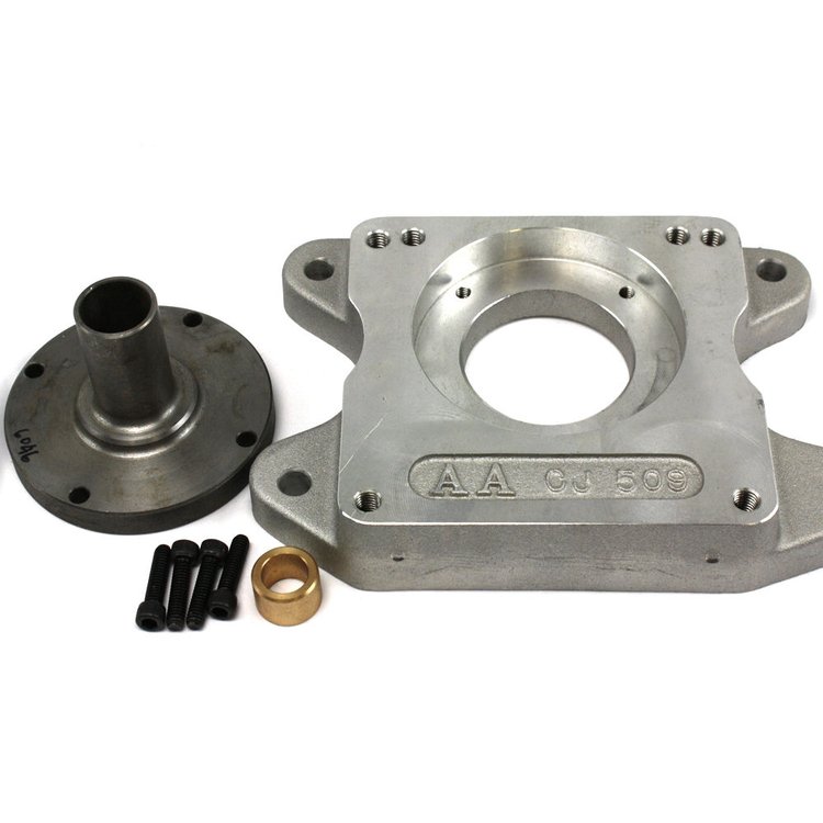 712510 Transmission Adapter for 1972-1975 Tremec T15 L6, 1972-1975 Tremec T15 L6, Jeep T-15 3Sp To Chevy V8 Kit