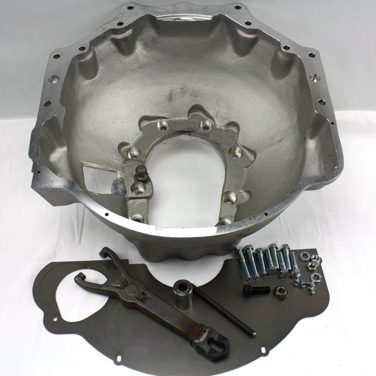 Transmission Adapter for Chevy Small Block Engine to Toyota G52/G54/G58/W56 Manual Transmission [Aluminum]