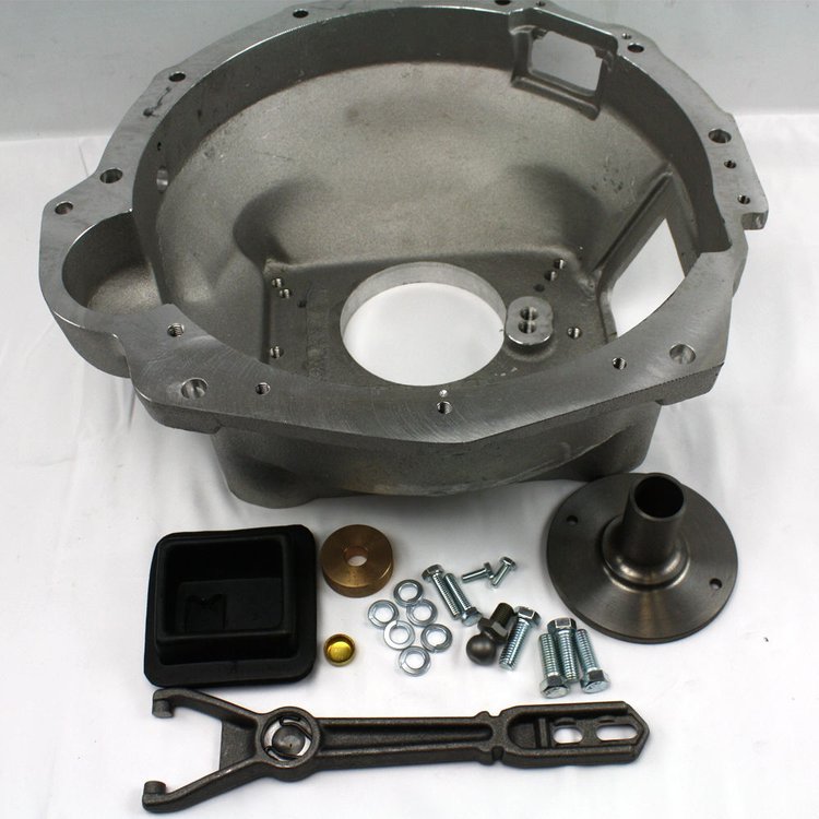 Transmission Adapter Kit for GM or Mopar NV4500 Transmission to Jeep L6 and V8 Engines [Aluminum]