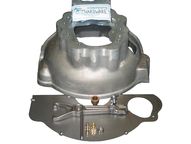 Bellhousing Adapter Kit for Chevy Engine to Jeep Transmission [Aluminum, Natural]