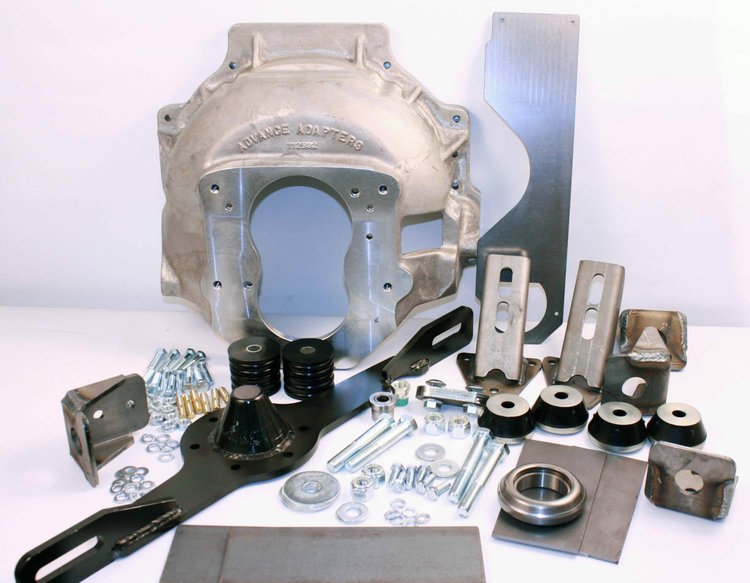 Engine Swap Kit for Toyota Land Cruiser Four-Speed with Chevy V8 Engine