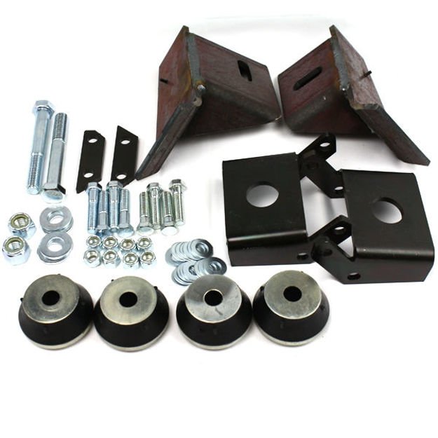 Weld-In Complete Motor Mount Kit for Jeep with 5.2L or 5.9L Magnum Engine [Steel]