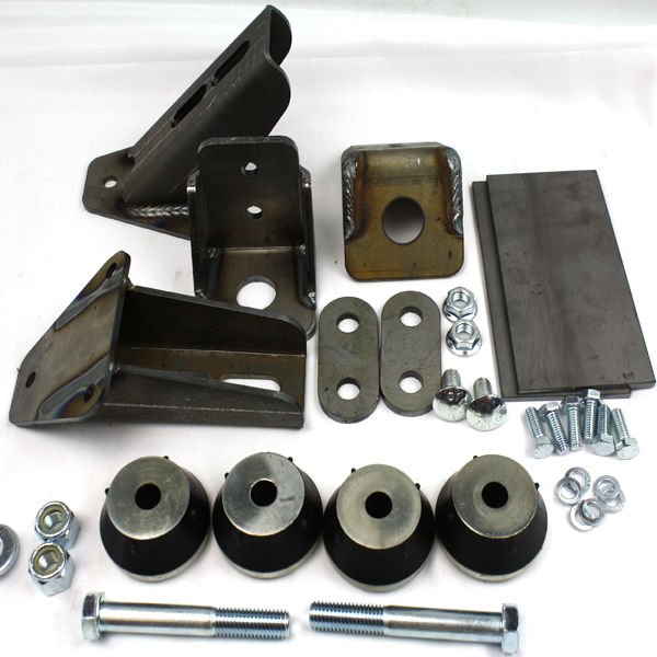 Weld-In Block Mount Kit for Toyota 4WD with Chevy 4.3L V6 or V8 Engine