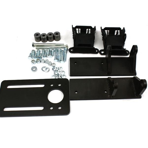Bolt-In Block Mount Kit for Toyota Pickup and SUV with Chevy V8 Replacing a V6