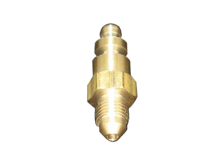 Straight -3 AN to 7/16-24 in. Inverted Flare Male Fitting [Steel, Gold Iridited]
