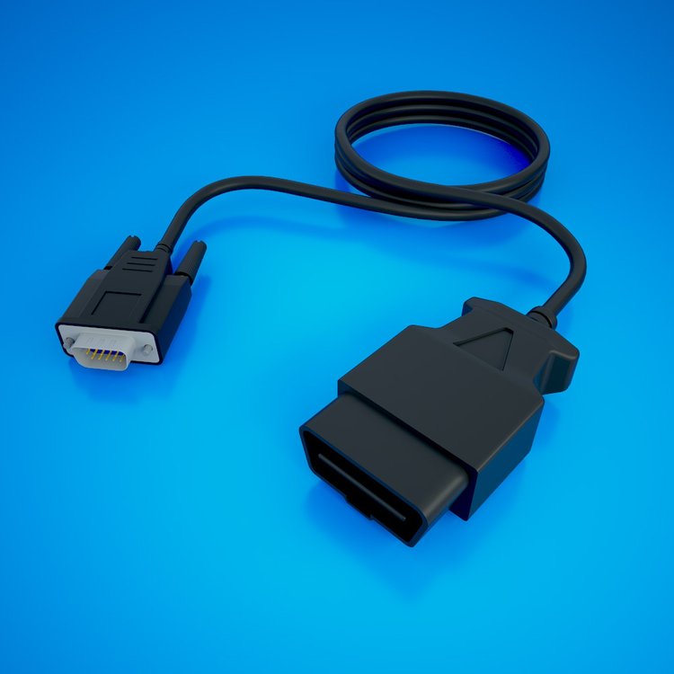 DB-15 to OBD-2 Adapter Cable for MPVI and MPVI Pro Interfaces H-M01-01
