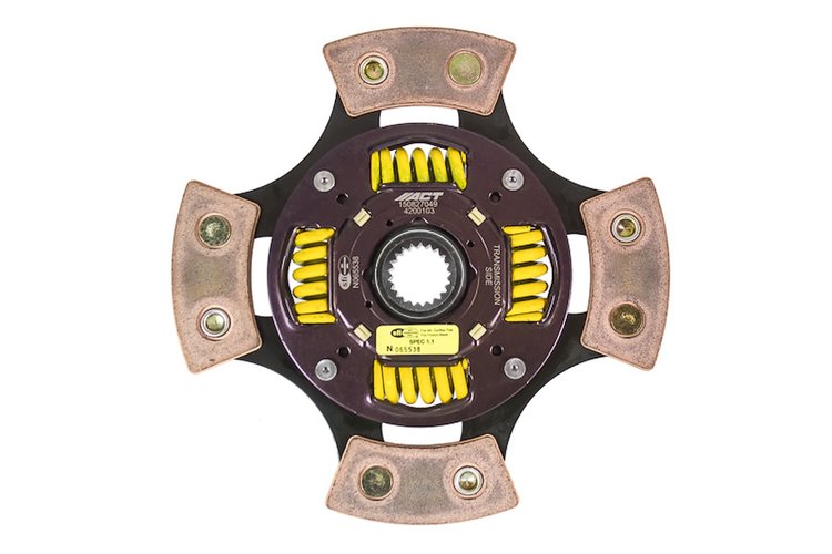 4-Pad Sprung Race Disc Transmission Clutch Friction Plate Fits Select Multiple Makes/Models