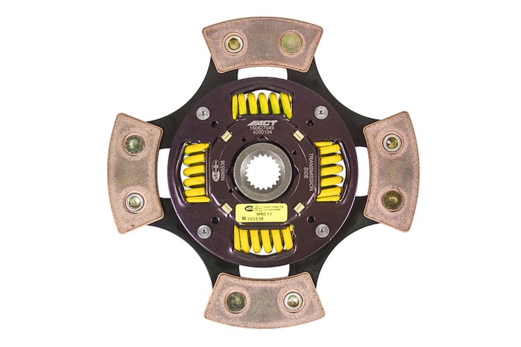 4-Pad Sprung Race Disc Transmission Clutch Friction Plate Fits Select Multiple Makes/Models