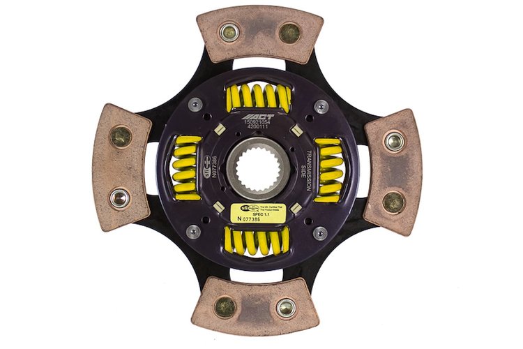 4-Pad Sprung Race Disc Transmission Clutch Friction Plate Fits Select Acura/Honda